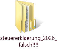 Dateiordner falsch